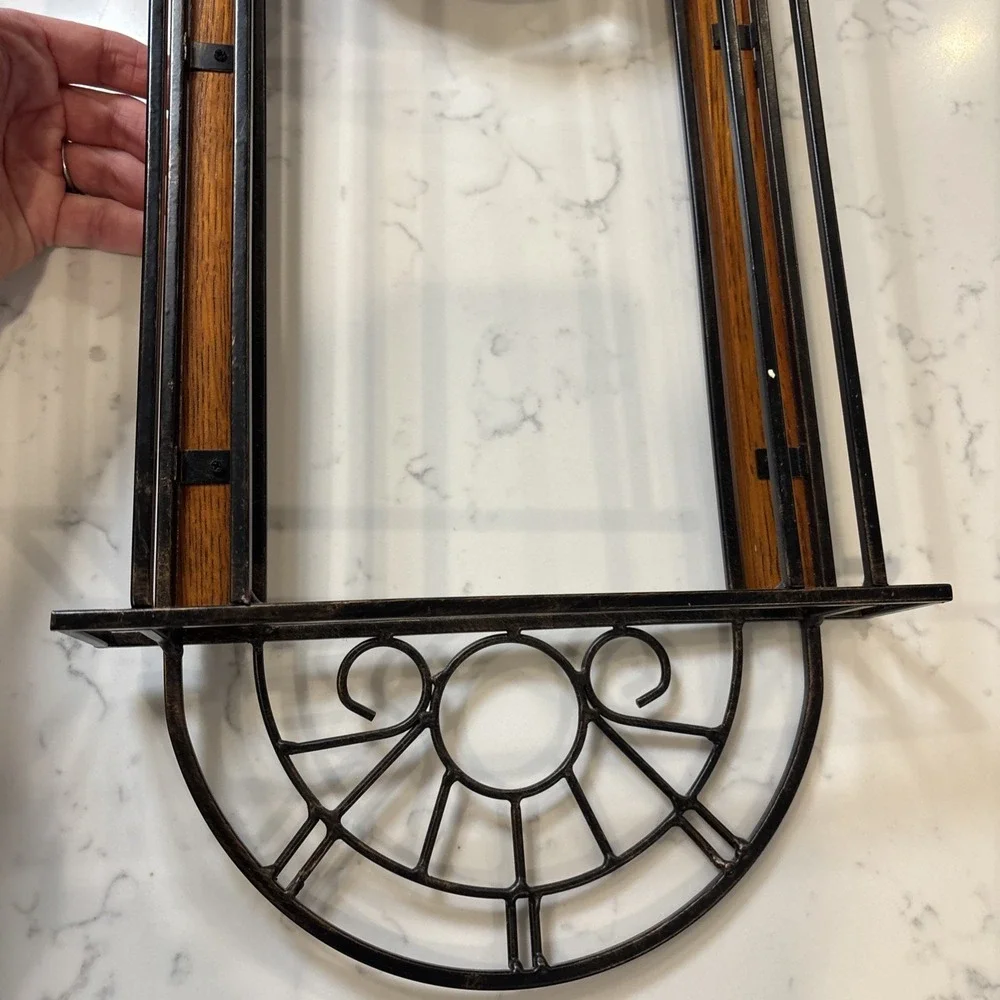 Howard Miller Devahn Wall Clock Antique Bronze Wrought Iron Roman Numeral 625241